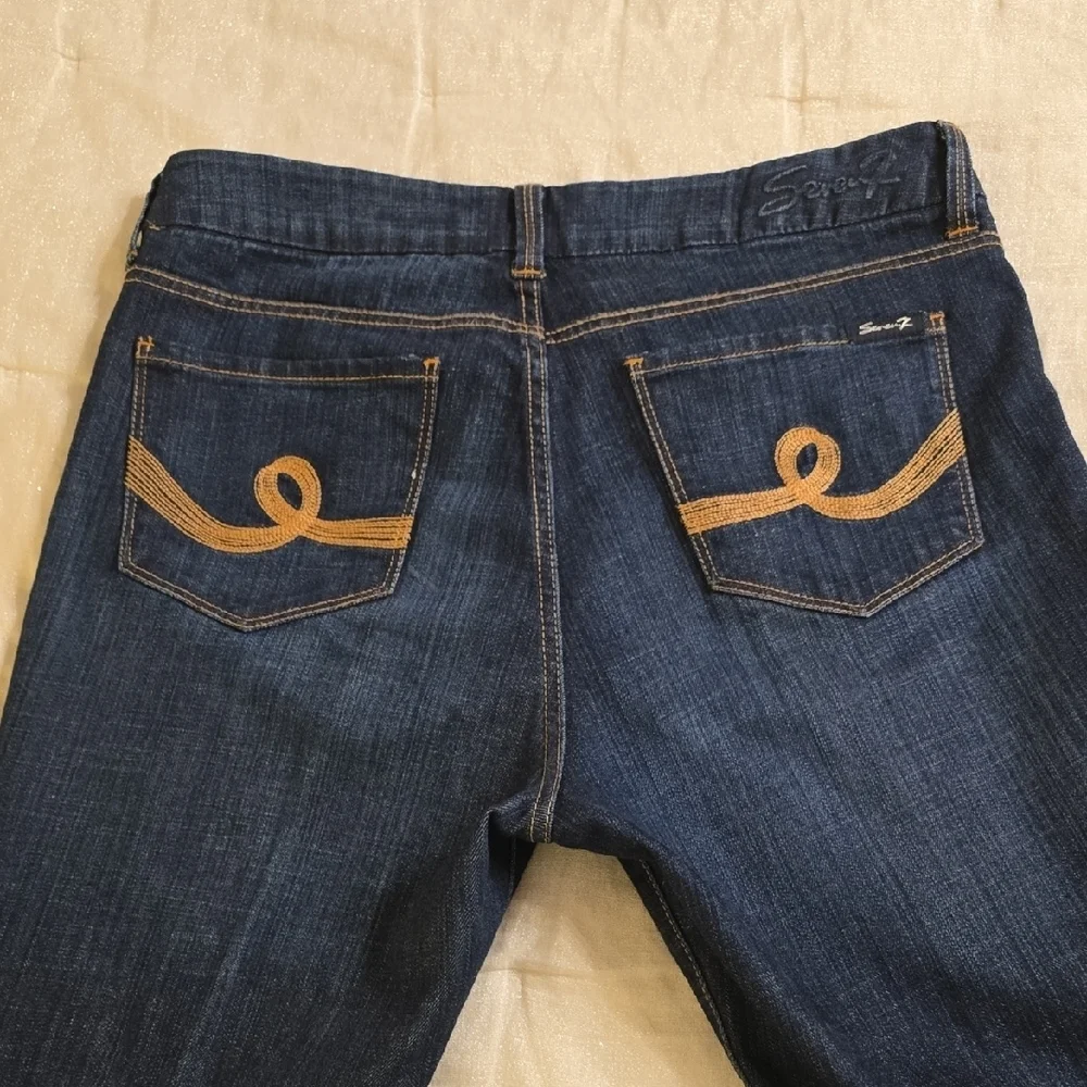 Seven7 Blue Straight Leg Jeans Classic Denim - Picture 10 of 12